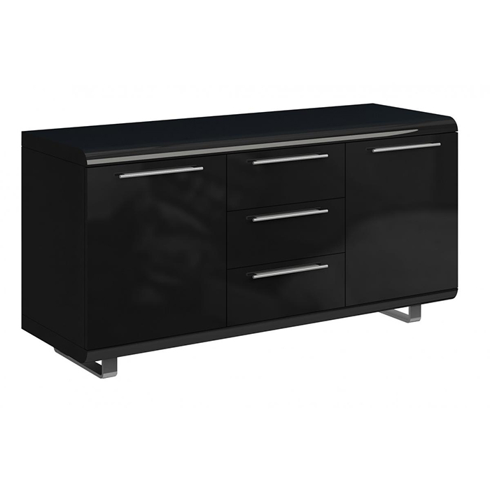 Newline 2 Door 3 Drawer high Gloss Sideboard - Click Image to Close